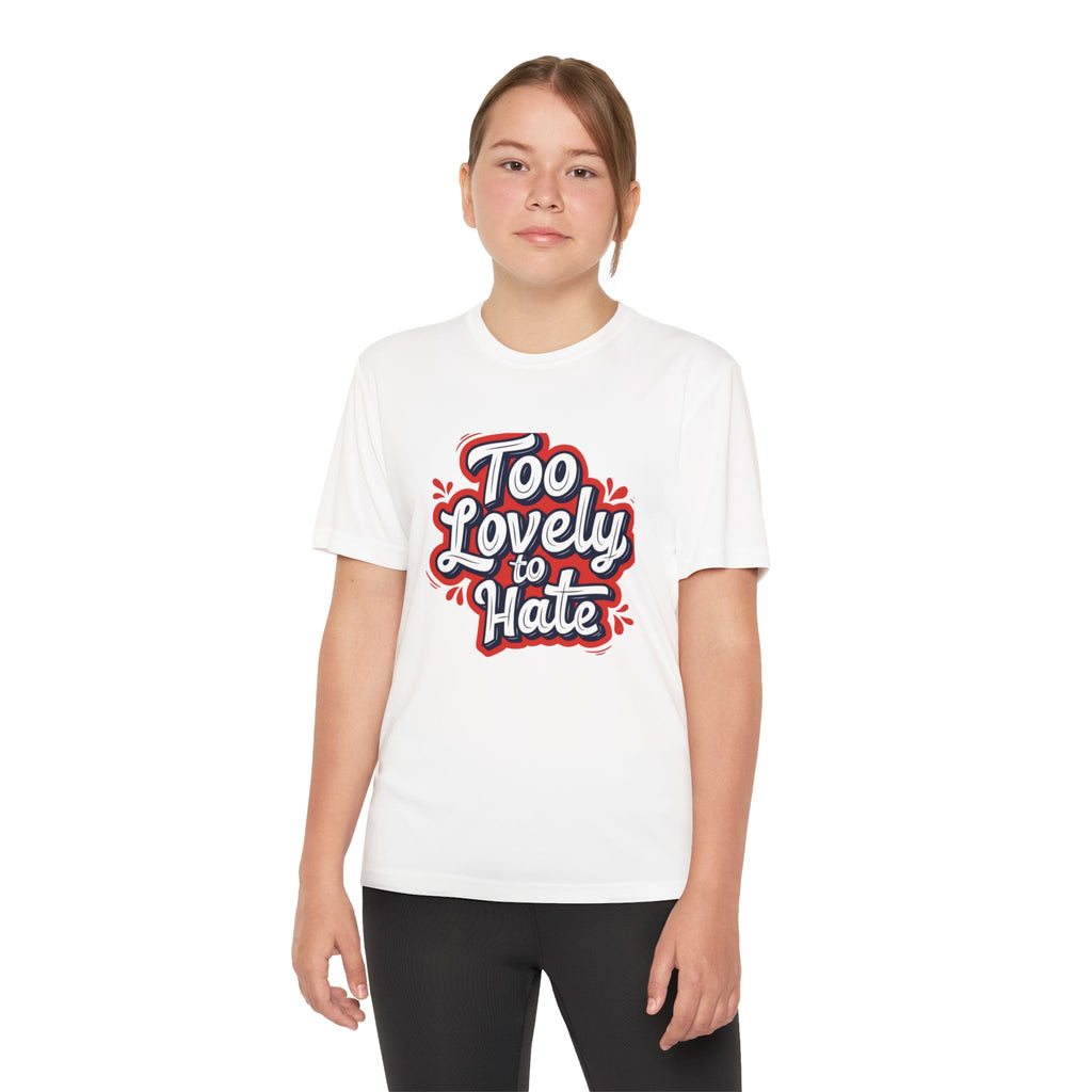 Youth Tee “Too Lovely to Hate / Love More Hate Less”