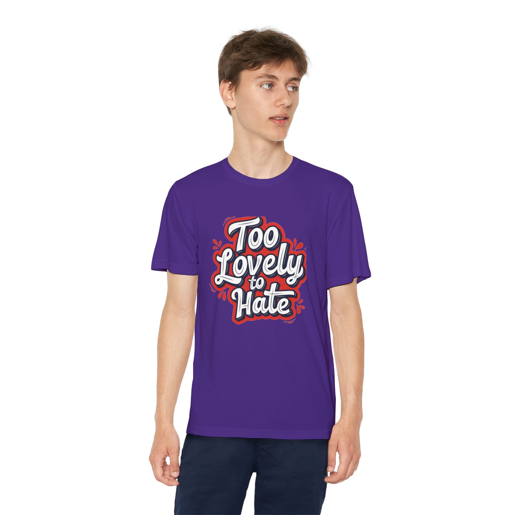 Youth Tee “Too Lovely to Hate / Love More Hate Less”